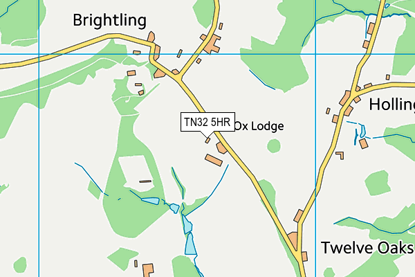 TN32 5HR map - OS VectorMap District (Ordnance Survey)