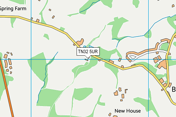TN32 5UR map - OS VectorMap District (Ordnance Survey)