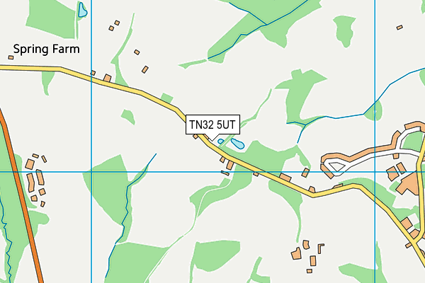 TN32 5UT map - OS VectorMap District (Ordnance Survey)