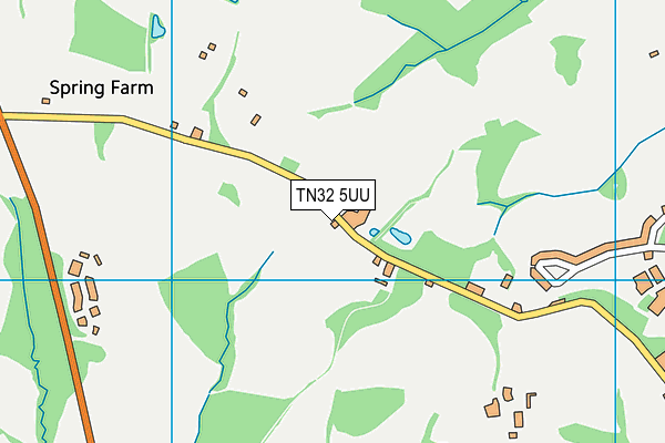 TN32 5UU map - OS VectorMap District (Ordnance Survey)