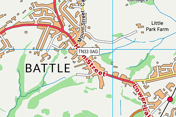 Map of BATTLE ENTERPRISES LIMITED at district scale