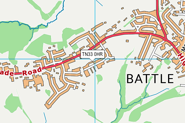 TN33 0HR map - OS VectorMap District (Ordnance Survey)