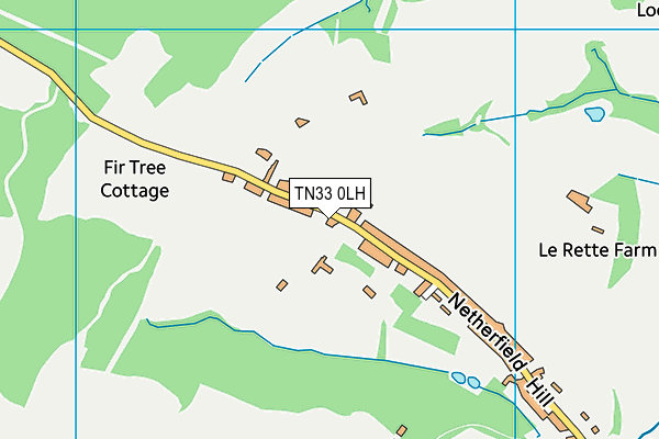 Battle Golf Club (Closed) map (TN33 0LH) - OS VectorMap District (Ordnance Survey)