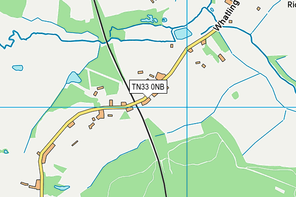 TN33 0NB map - OS VectorMap District (Ordnance Survey)