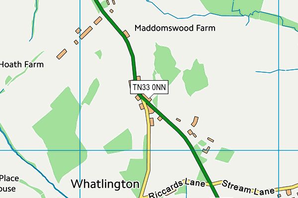 TN33 0NN map - OS VectorMap District (Ordnance Survey)