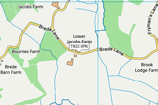 TN33 0PN map - OS VectorMap District (Ordnance Survey)