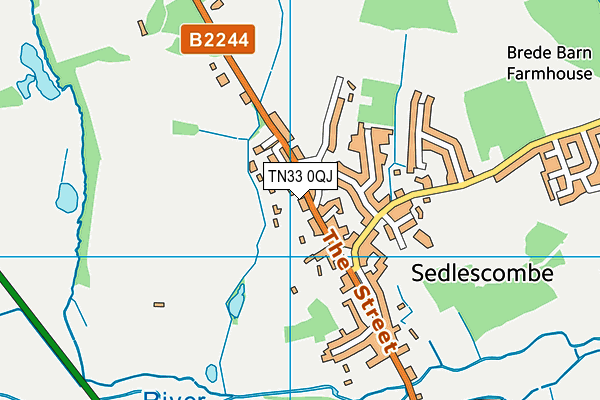 TN33 0QJ map - OS VectorMap District (Ordnance Survey)