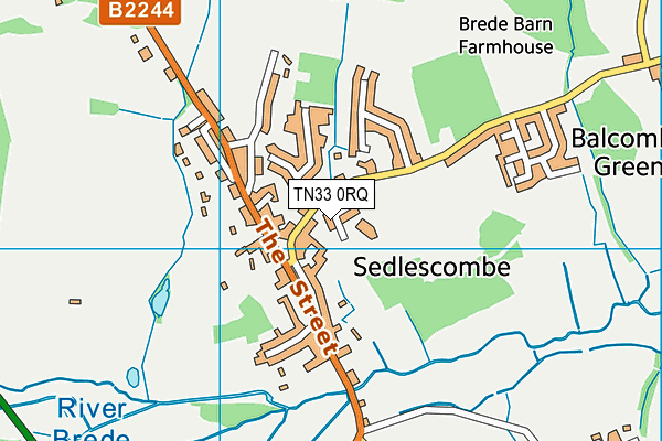 Sedlescombe Church of England Primary School map (TN33 0RQ) - OS VectorMap District (Ordnance Survey)