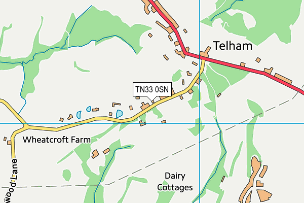 Map of TELHAM ENTERPRISES LTD at district scale
