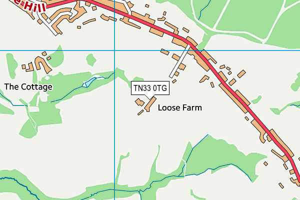 Map of LOOSE FARM BARNS MANAGEMENT COMPANY LIMITED at district scale