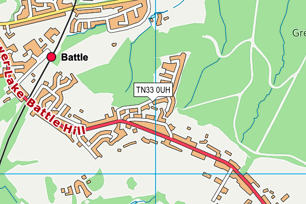 TN33 0UH map - OS VectorMap District (Ordnance Survey)