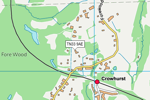 TN33 9AE map - OS VectorMap District (Ordnance Survey)