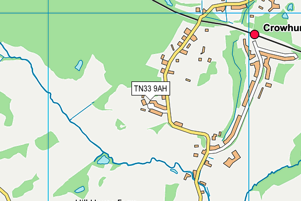 TN33 9AH map - OS VectorMap District (Ordnance Survey)