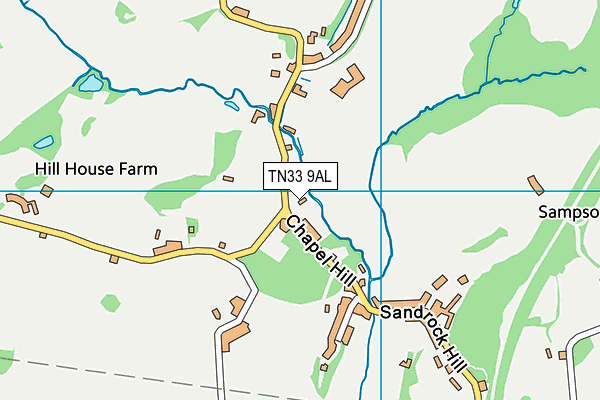 TN33 9AL map - OS VectorMap District (Ordnance Survey)