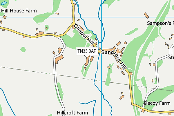 TN33 9AP map - OS VectorMap District (Ordnance Survey)