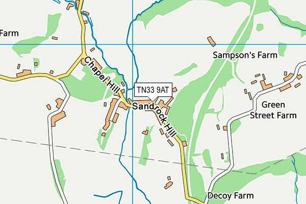 TN33 9AT map - OS VectorMap District (Ordnance Survey)