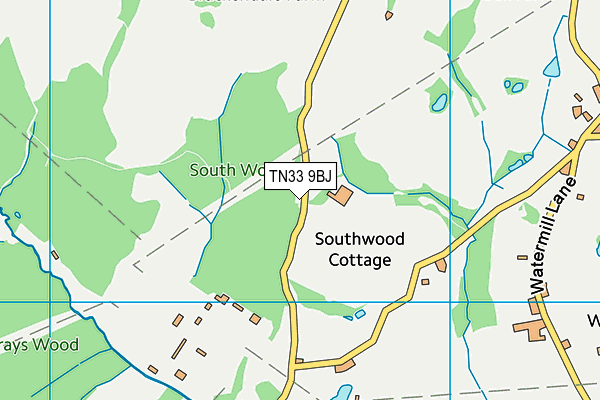 TN33 9BJ map - OS VectorMap District (Ordnance Survey)