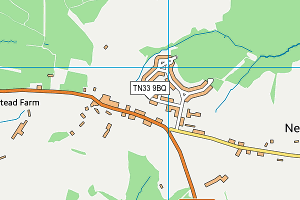 TN33 9BQ map - OS VectorMap District (Ordnance Survey)