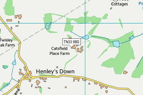 TN33 9BS map - OS VectorMap District (Ordnance Survey)
