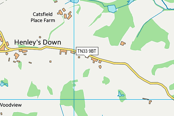 TN33 9BT map - OS VectorMap District (Ordnance Survey)