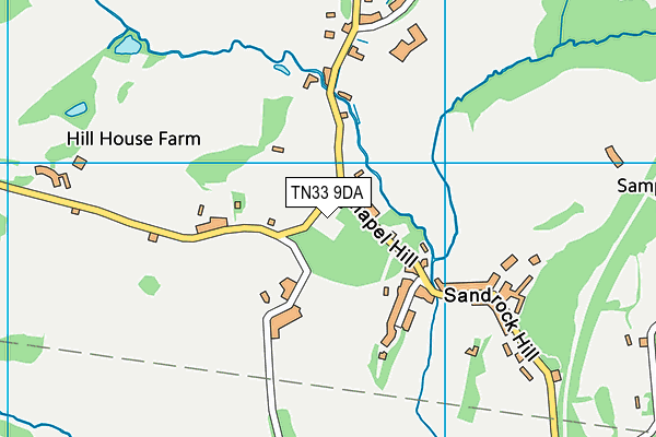 TN33 9DA map - OS VectorMap District (Ordnance Survey)
