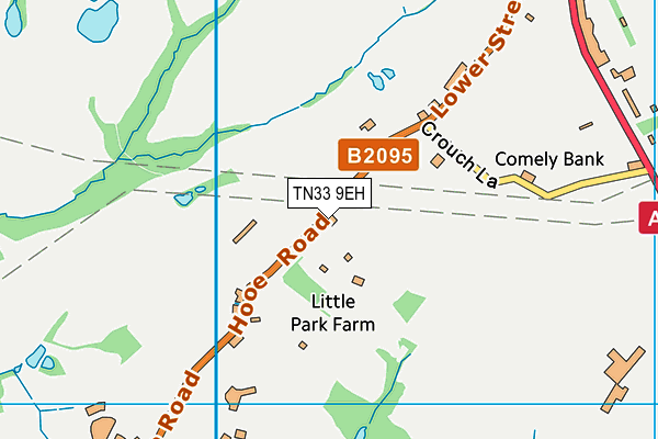 TN33 9EH map - OS VectorMap District (Ordnance Survey)