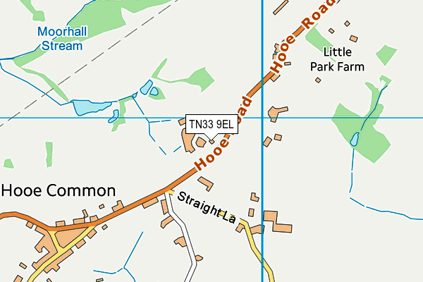 TN33 9EL map - OS VectorMap District (Ordnance Survey)