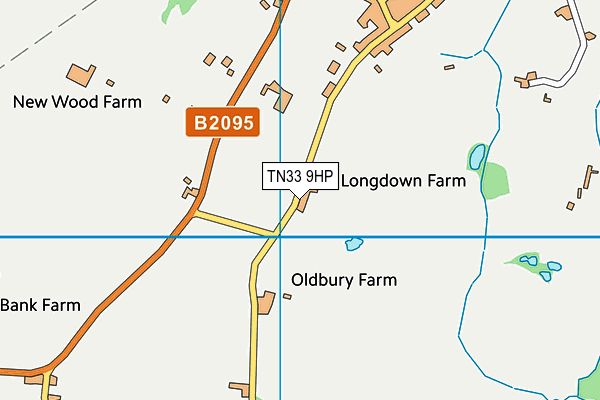 TN33 9HP map - OS VectorMap District (Ordnance Survey)