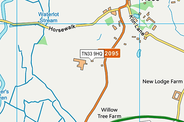 TN33 9HQ map - OS VectorMap District (Ordnance Survey)