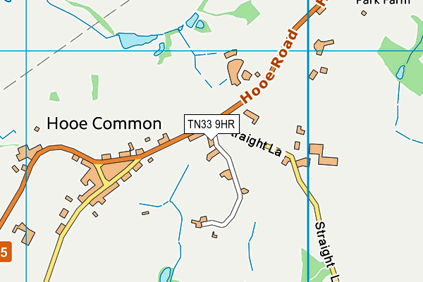 TN33 9HR map - OS VectorMap District (Ordnance Survey)