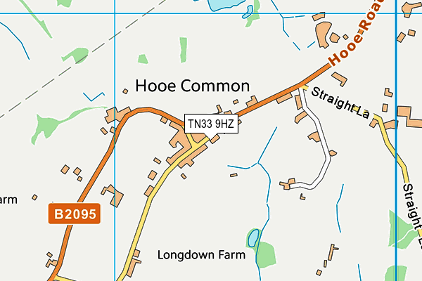 TN33 9HZ map - OS VectorMap District (Ordnance Survey)