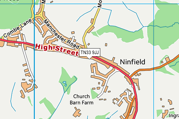 TN33 9JJ map - OS VectorMap District (Ordnance Survey)