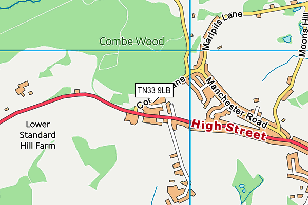 TN33 9LB map - OS VectorMap District (Ordnance Survey)