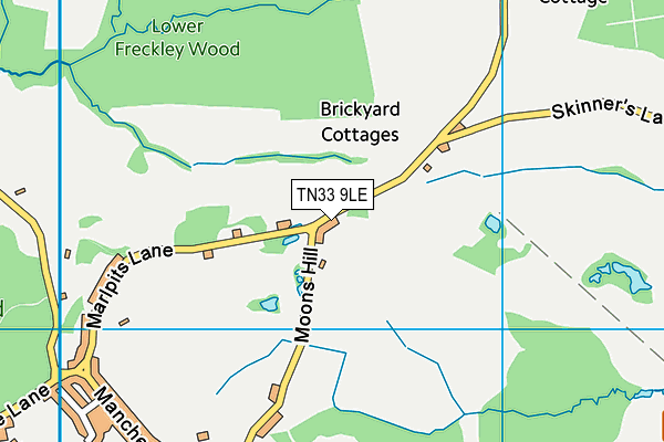 TN33 9LE map - OS VectorMap District (Ordnance Survey)