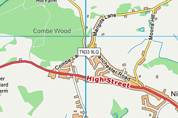 TN33 9LQ map - OS VectorMap District (Ordnance Survey)