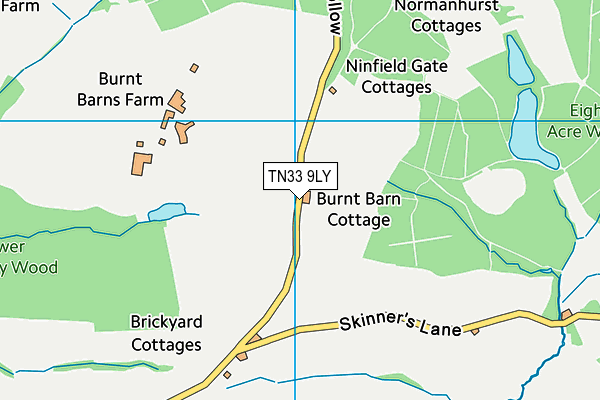 TN33 9LY map - OS VectorMap District (Ordnance Survey)