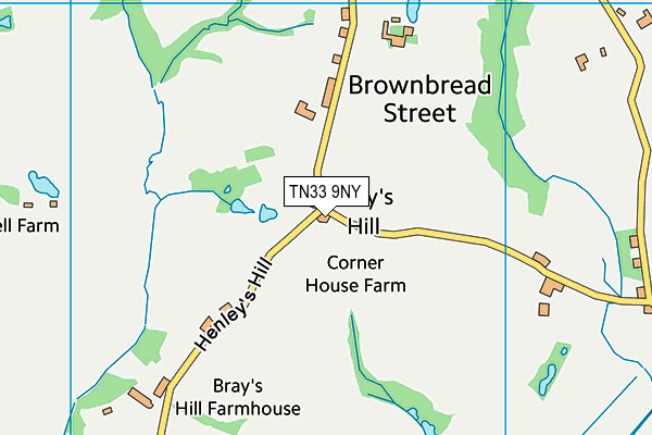 TN33 9NY map - OS VectorMap District (Ordnance Survey)
