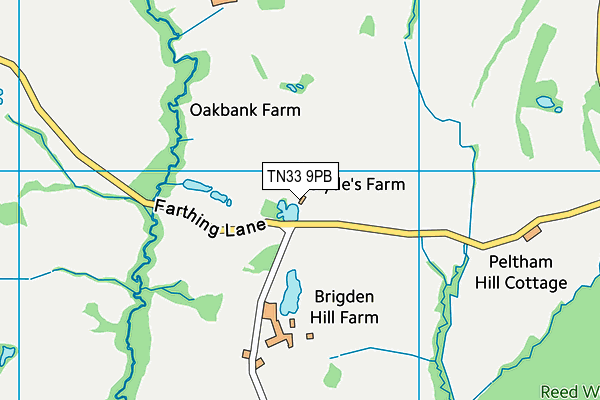 TN33 9PB map - OS VectorMap District (Ordnance Survey)