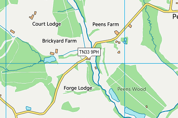 TN33 9PH map - OS VectorMap District (Ordnance Survey)