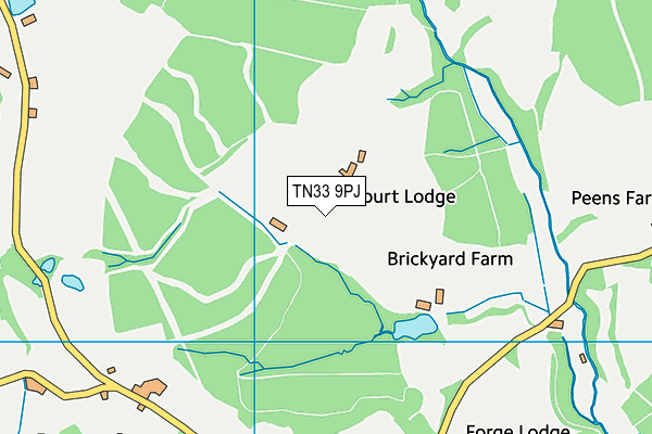 TN33 9PJ map - OS VectorMap District (Ordnance Survey)