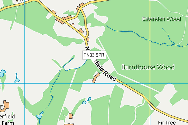 TN33 9PR map - OS VectorMap District (Ordnance Survey)
