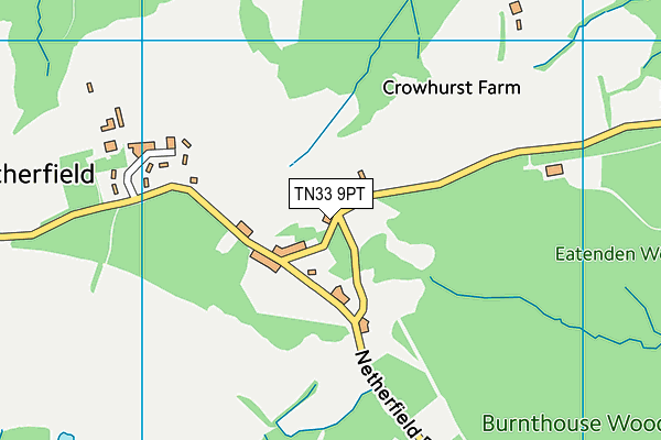 TN33 9PT map - OS VectorMap District (Ordnance Survey)