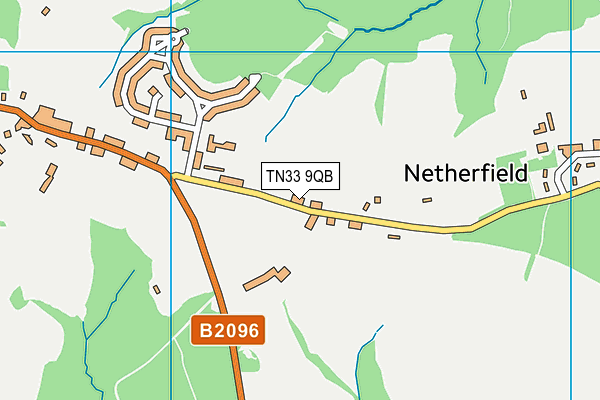 TN33 9QB map - OS VectorMap District (Ordnance Survey)