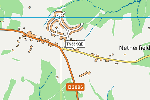 TN33 9QD map - OS VectorMap District (Ordnance Survey)