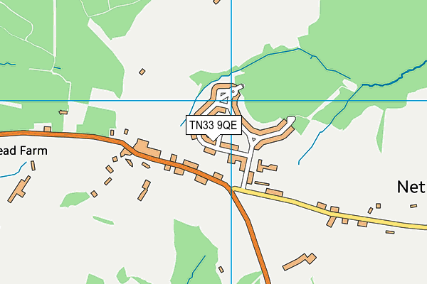 TN33 9QE map - OS VectorMap District (Ordnance Survey)
