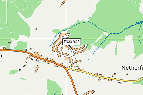 TN33 9QF map - OS VectorMap District (Ordnance Survey)