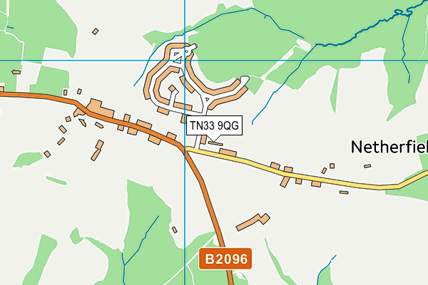 TN33 9QG map - OS VectorMap District (Ordnance Survey)