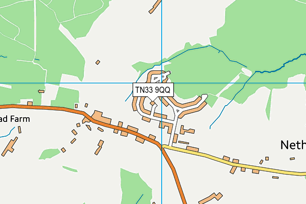 TN33 9QQ map - OS VectorMap District (Ordnance Survey)