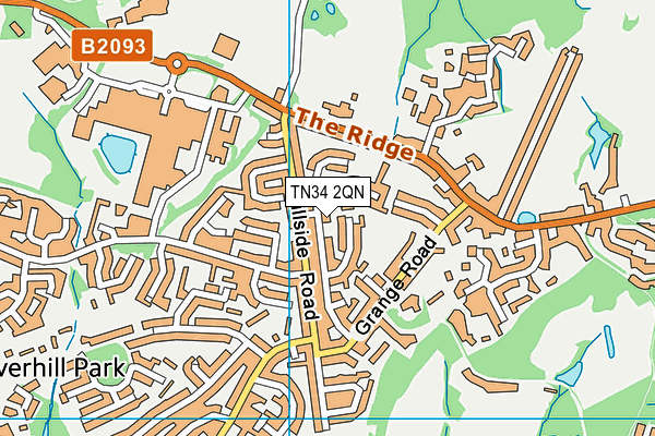 TN34 2QN map - OS VectorMap District (Ordnance Survey)