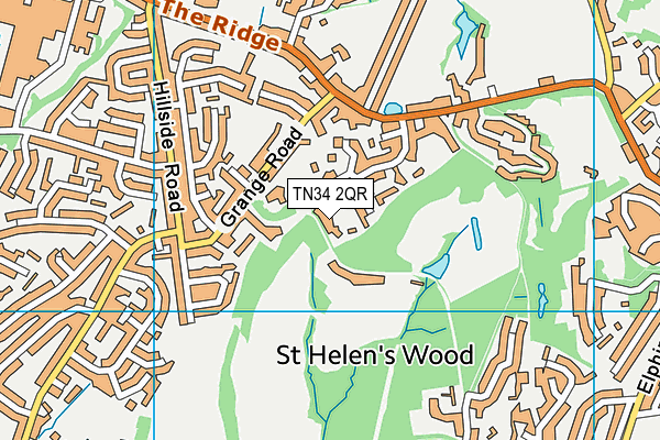 TN34 2QR map - OS VectorMap District (Ordnance Survey)